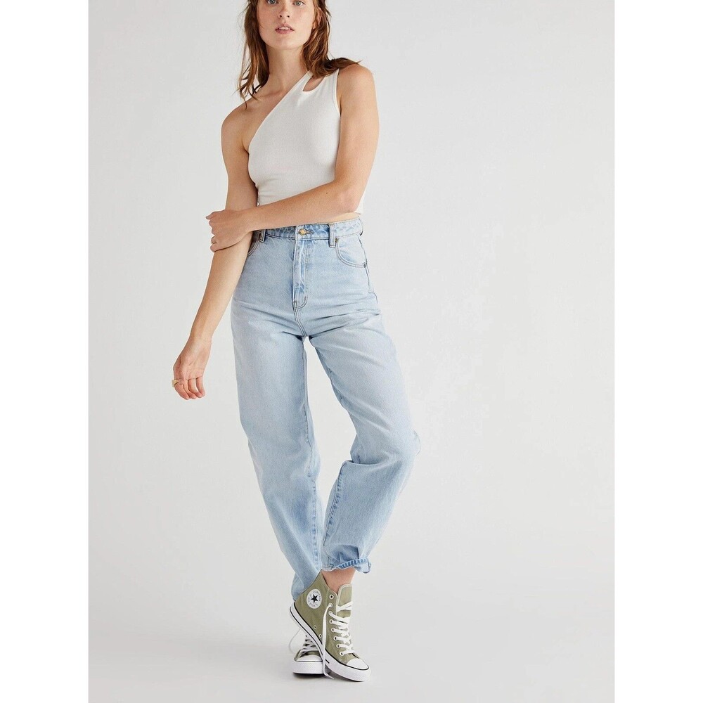 Rolla's Genie Jean Stella Blues Women's 25 High Rise Wide Leg 80s Vintage Barrel